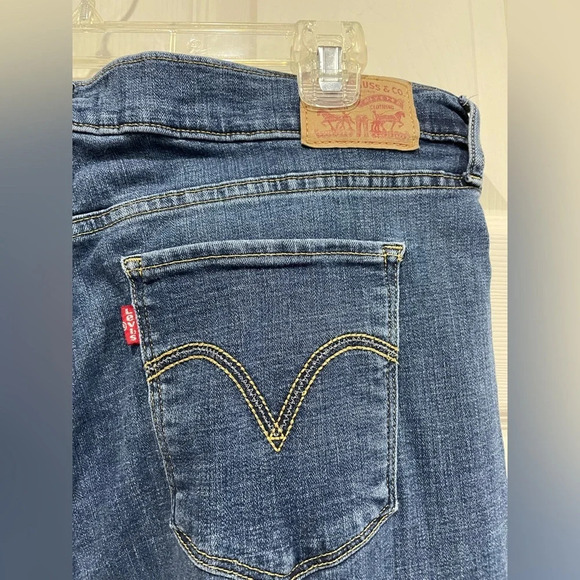 Levi’s Womens 14 Classic Straight Jeans Color Maui Waterfall Blue EUC - Picture 5 of 12